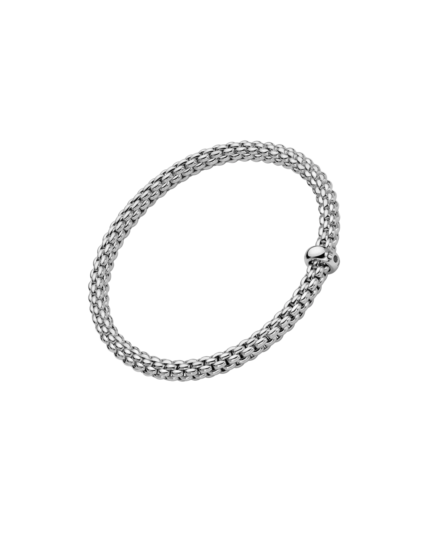 Solo Collection Flex'it bracelet with a black diamond by Fope
