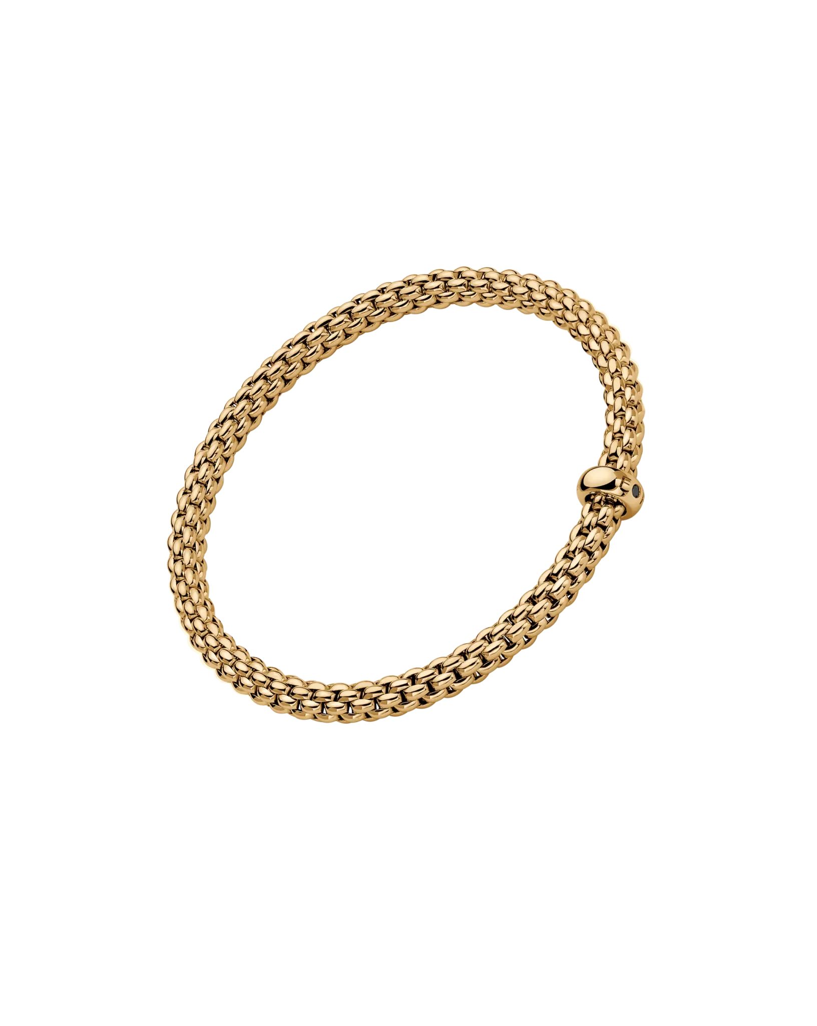 Solo Collection Flex'it bracelet with a black diamond by Fope