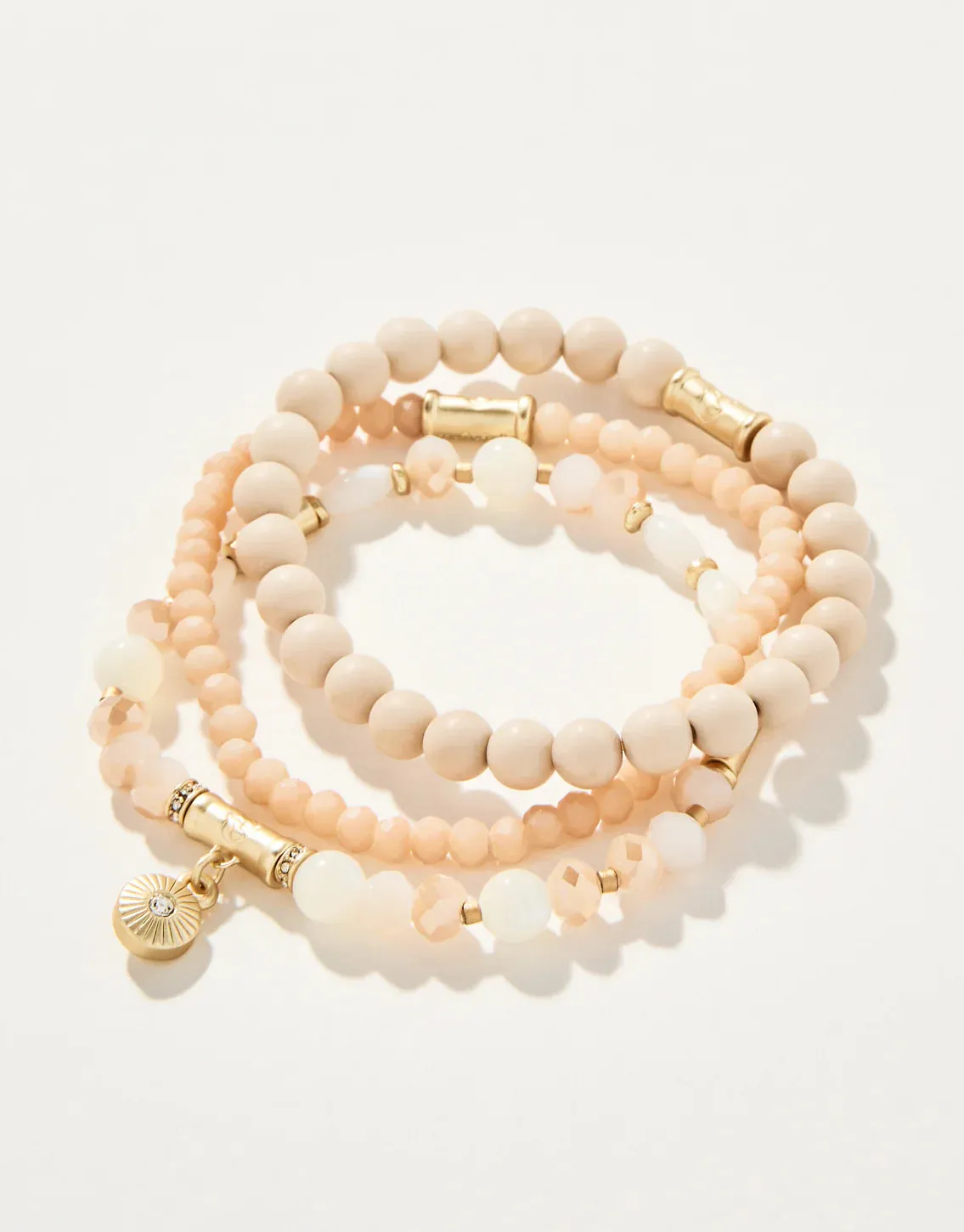 Spartina Stretch Bracelet Stack - Cream