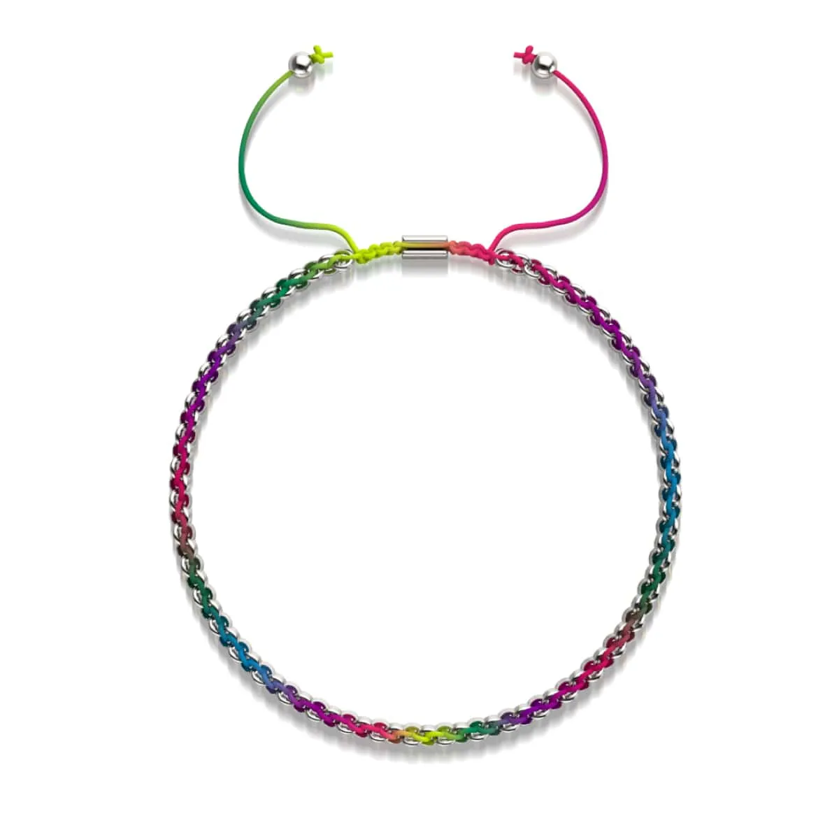 Spectrum x Silver | Kismet Links | Deluxe Choker Necklace