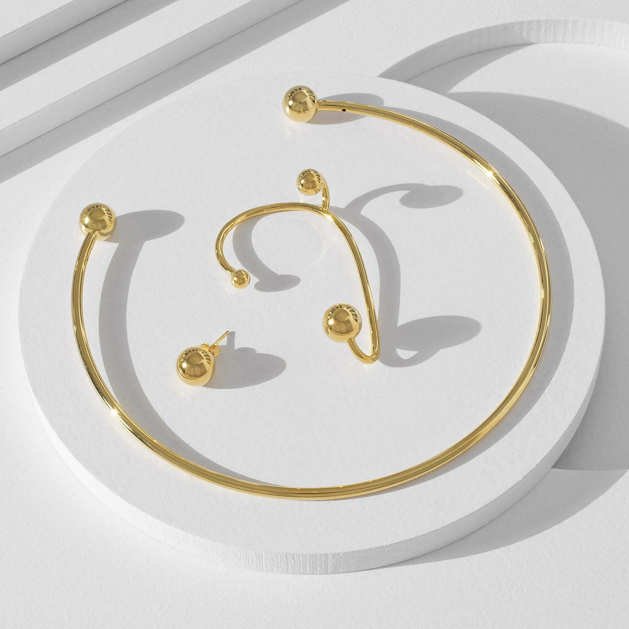 Sphere Choker • 18K Gold Vermeil