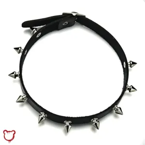 Spike Leather Choker