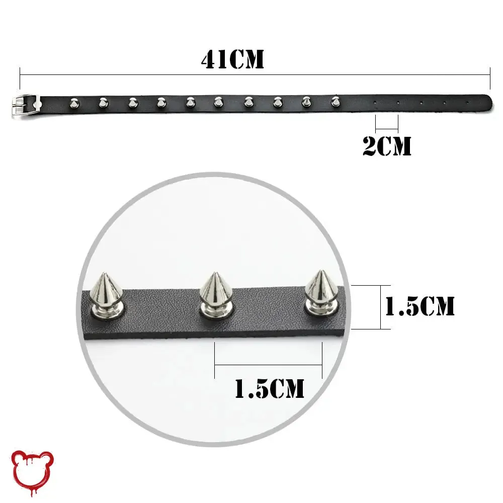 Spike Leather Choker