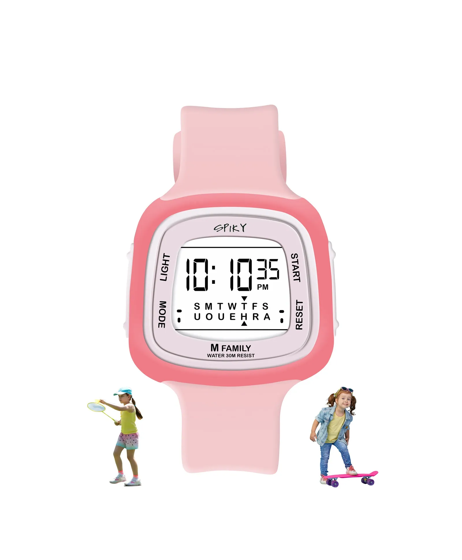 Spiky Eva16 Unique Square Digital Watch for Kids