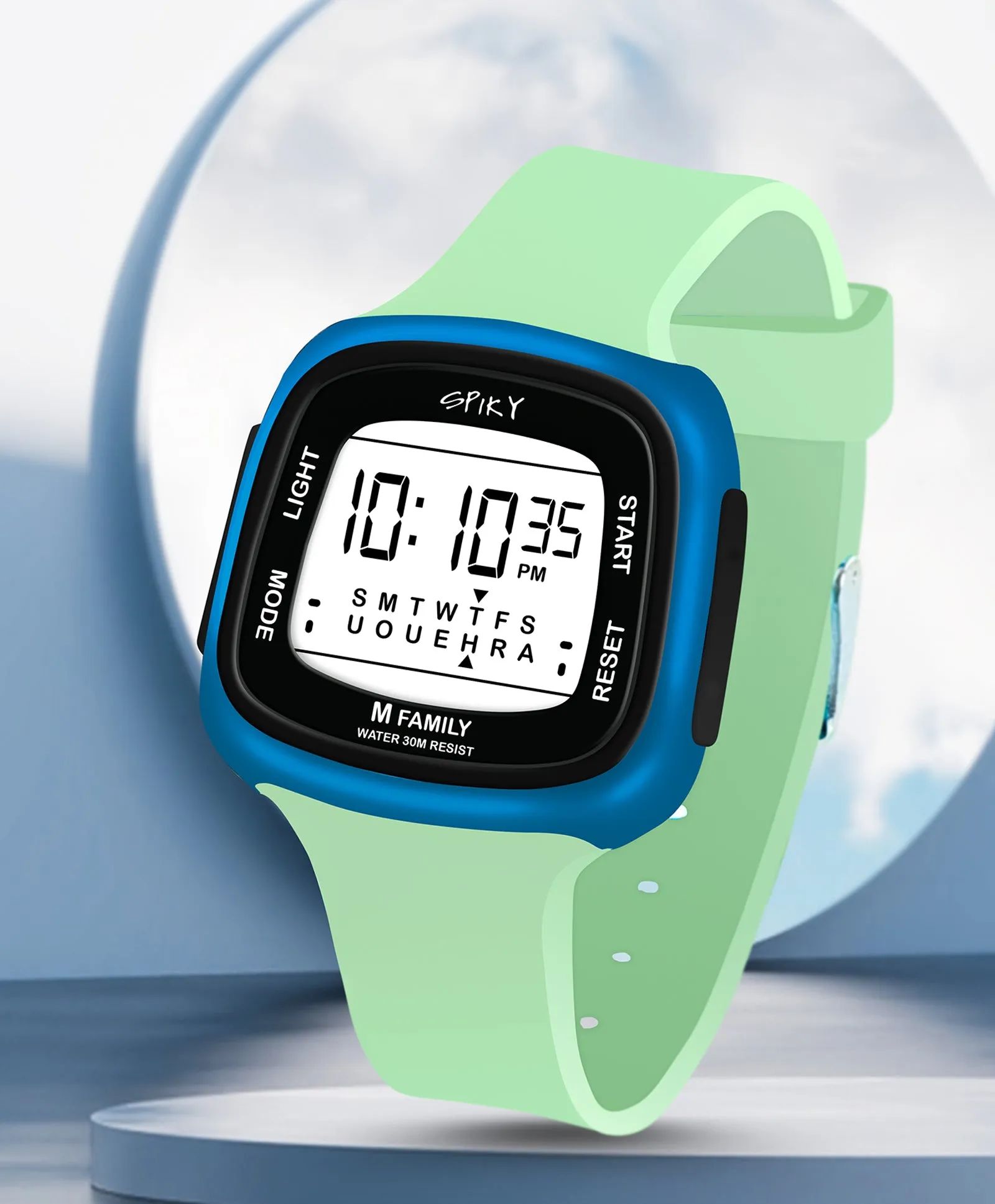 Spiky Eva16 Unique Square Digital Watch for Kids
