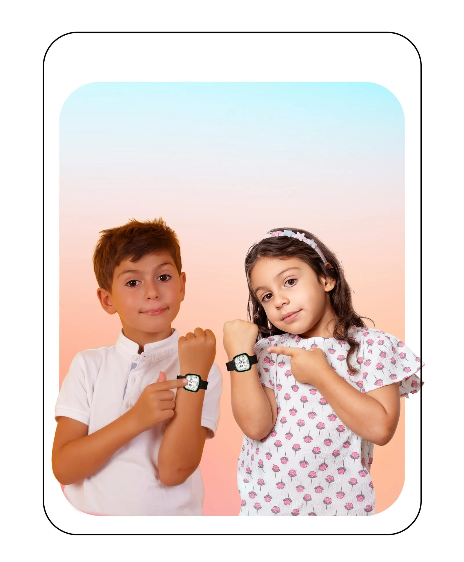 Spiky Eva16 Unique Square Digital Watch for Kids