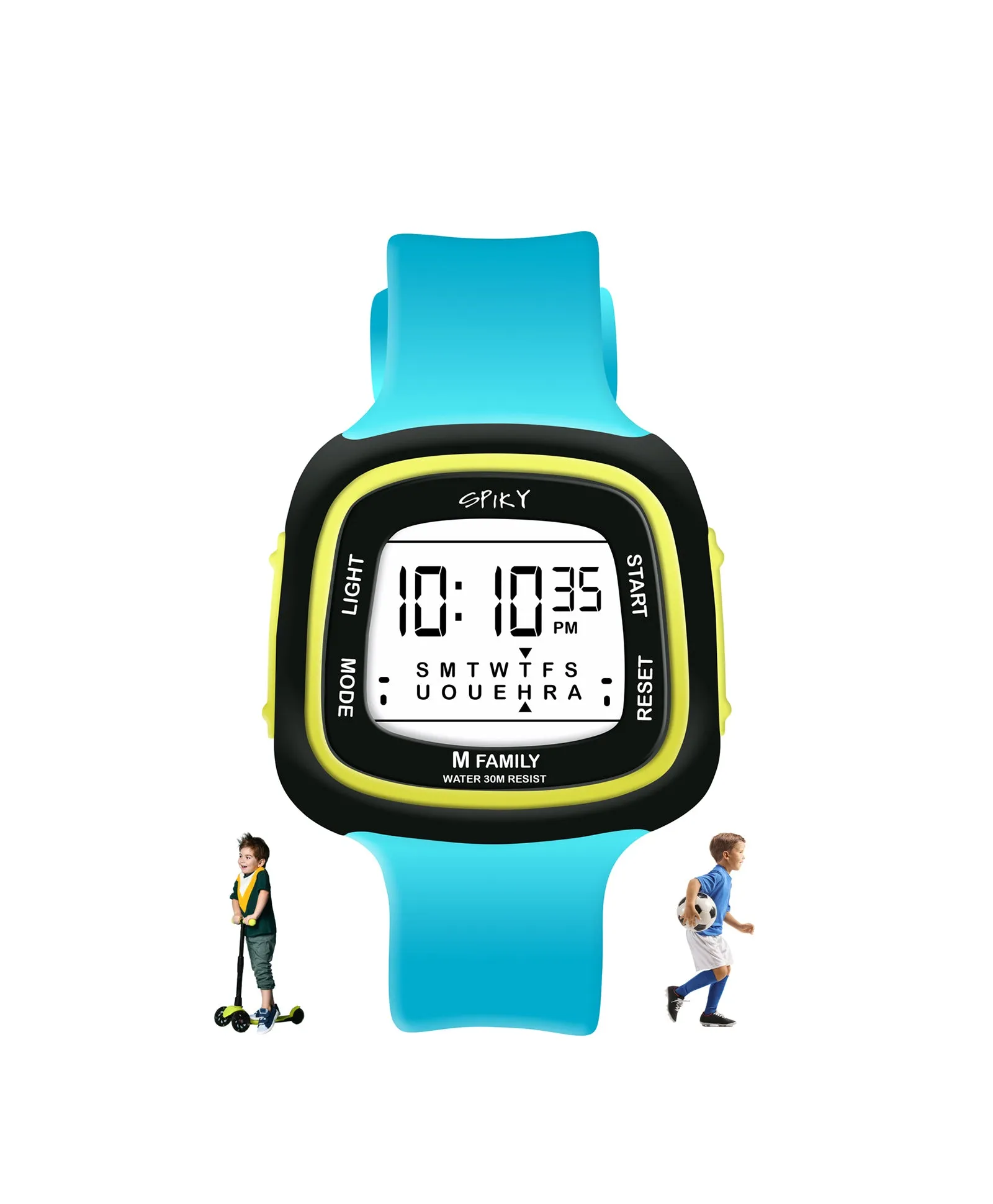 Spiky Eva16 Unique Square Digital Watch for Kids