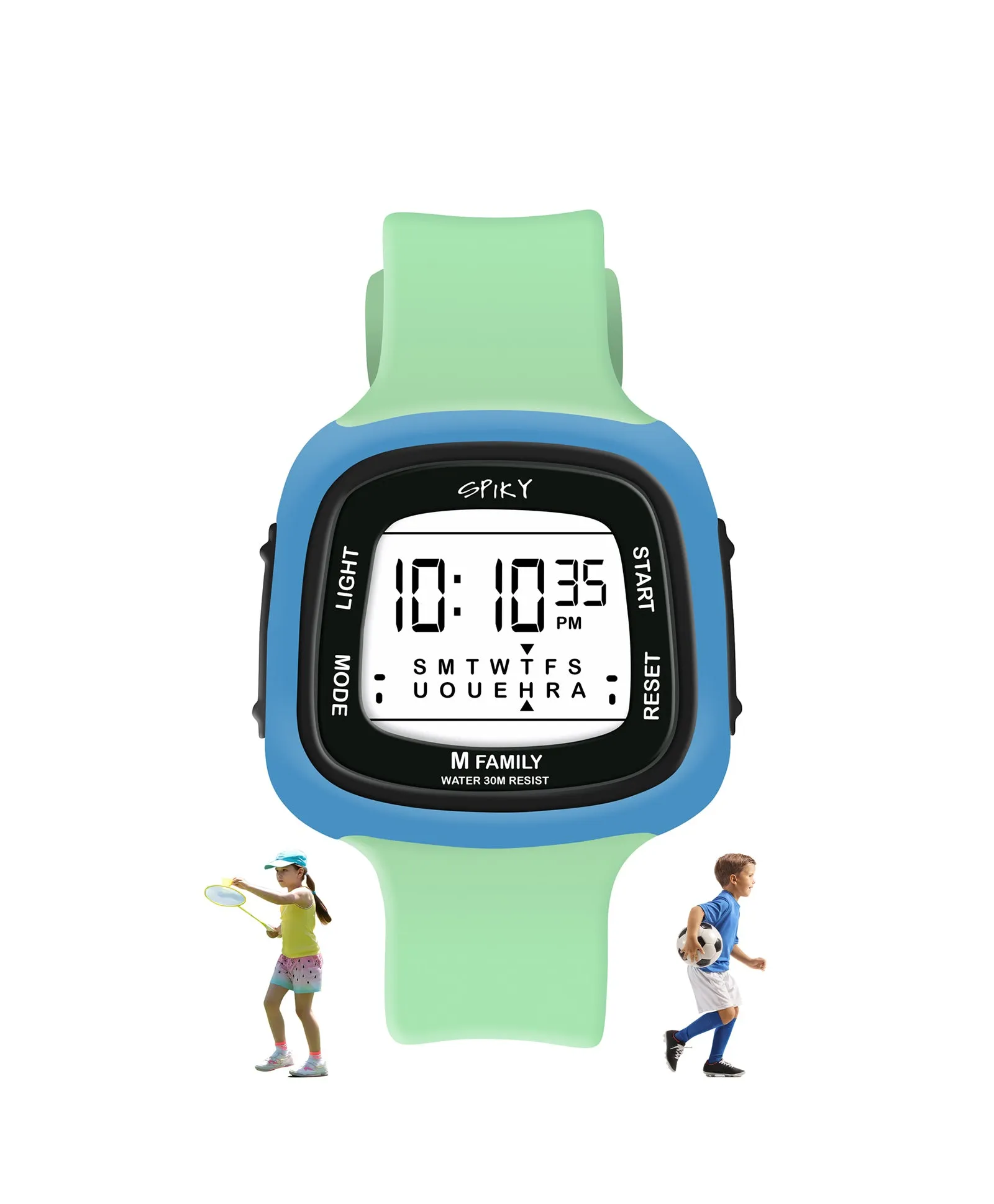 Spiky Eva16 Unique Square Digital Watch for Kids