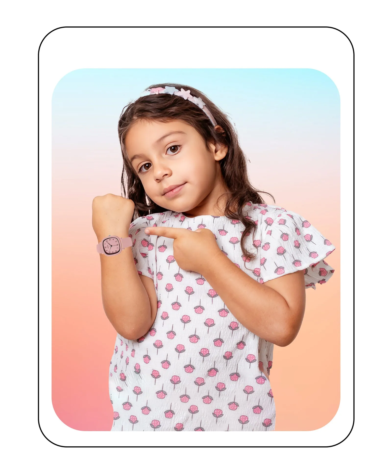 Spiky Eva19 Square Analog Watch for Kids