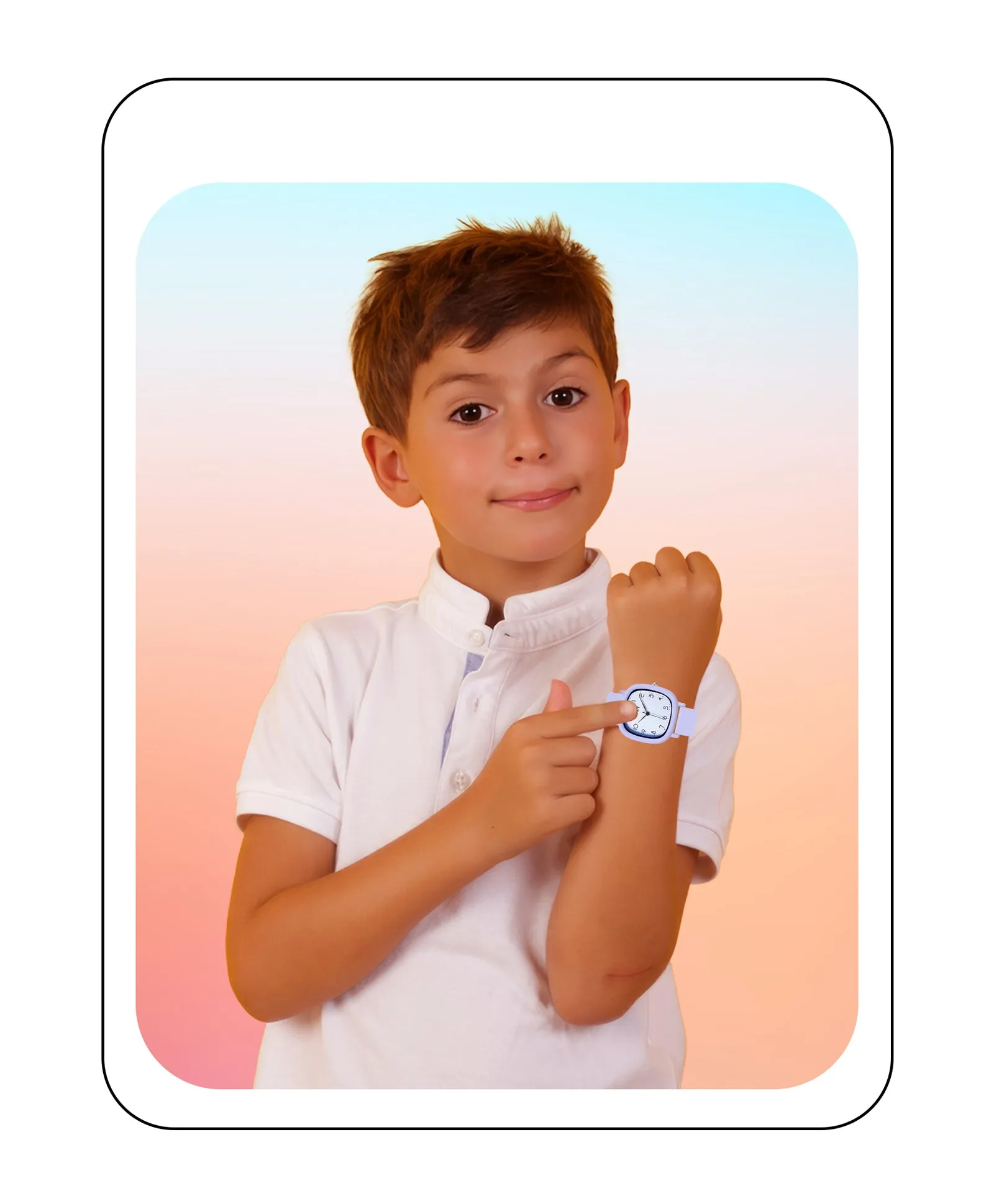 Spiky Eva19 Square Analog Watch for Kids