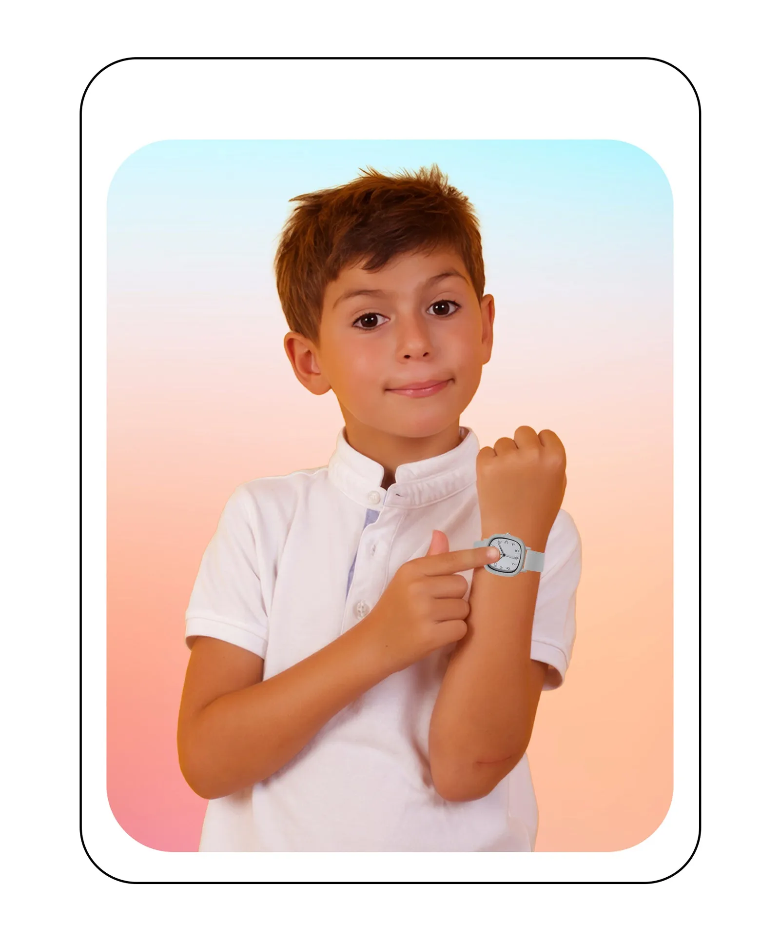 Spiky Eva19 Square Analog Watch for Kids