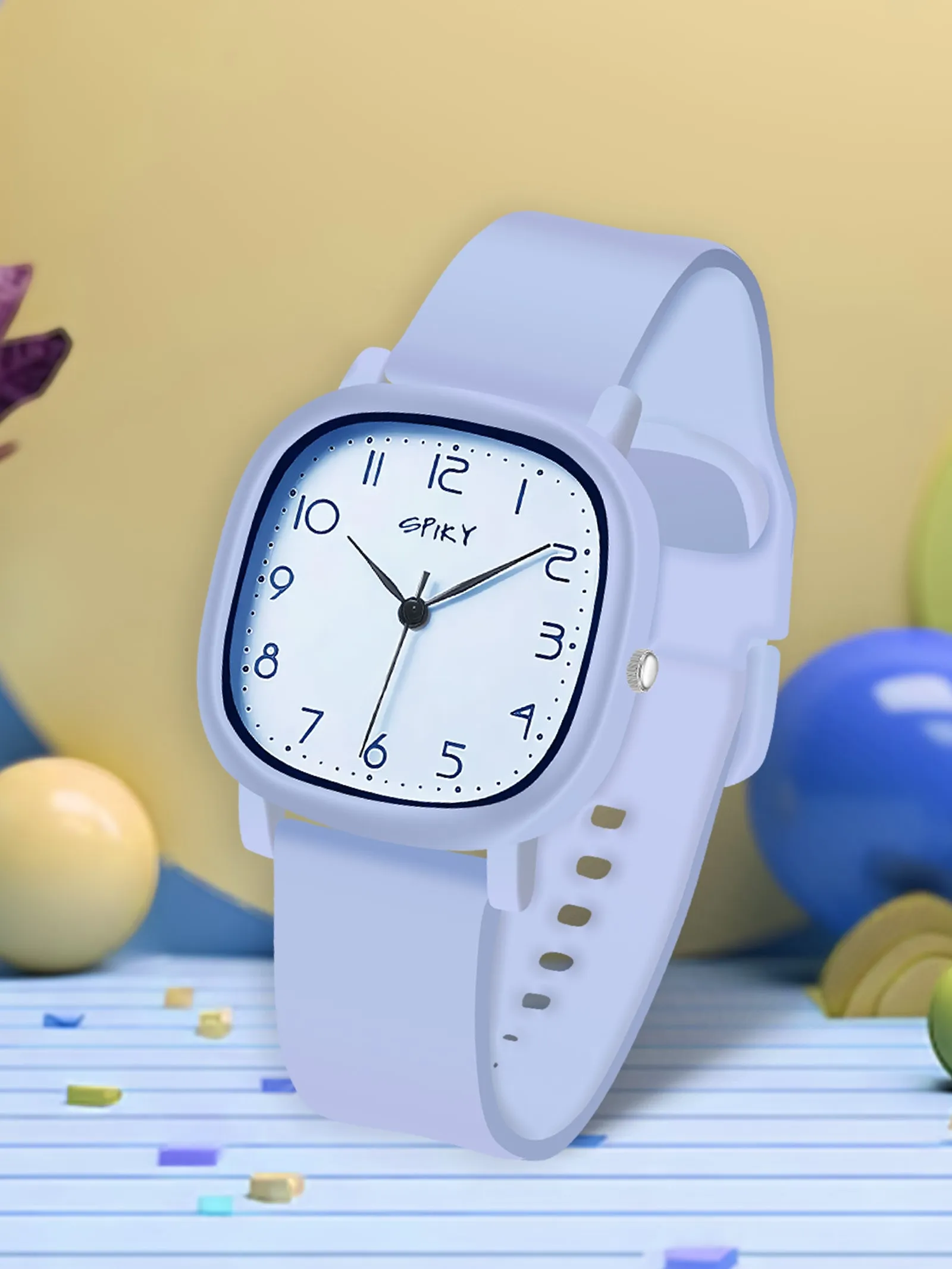 Spiky Eva19 Square Analog Watch for Kids