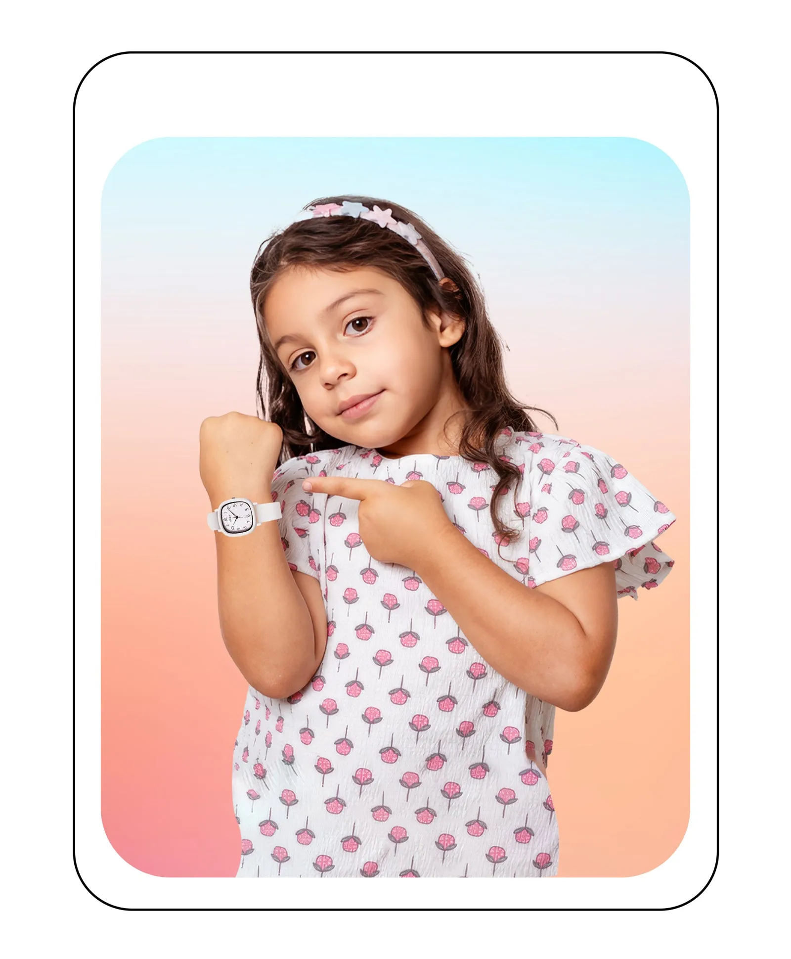 Spiky Eva19 Square Analog Watch for Kids