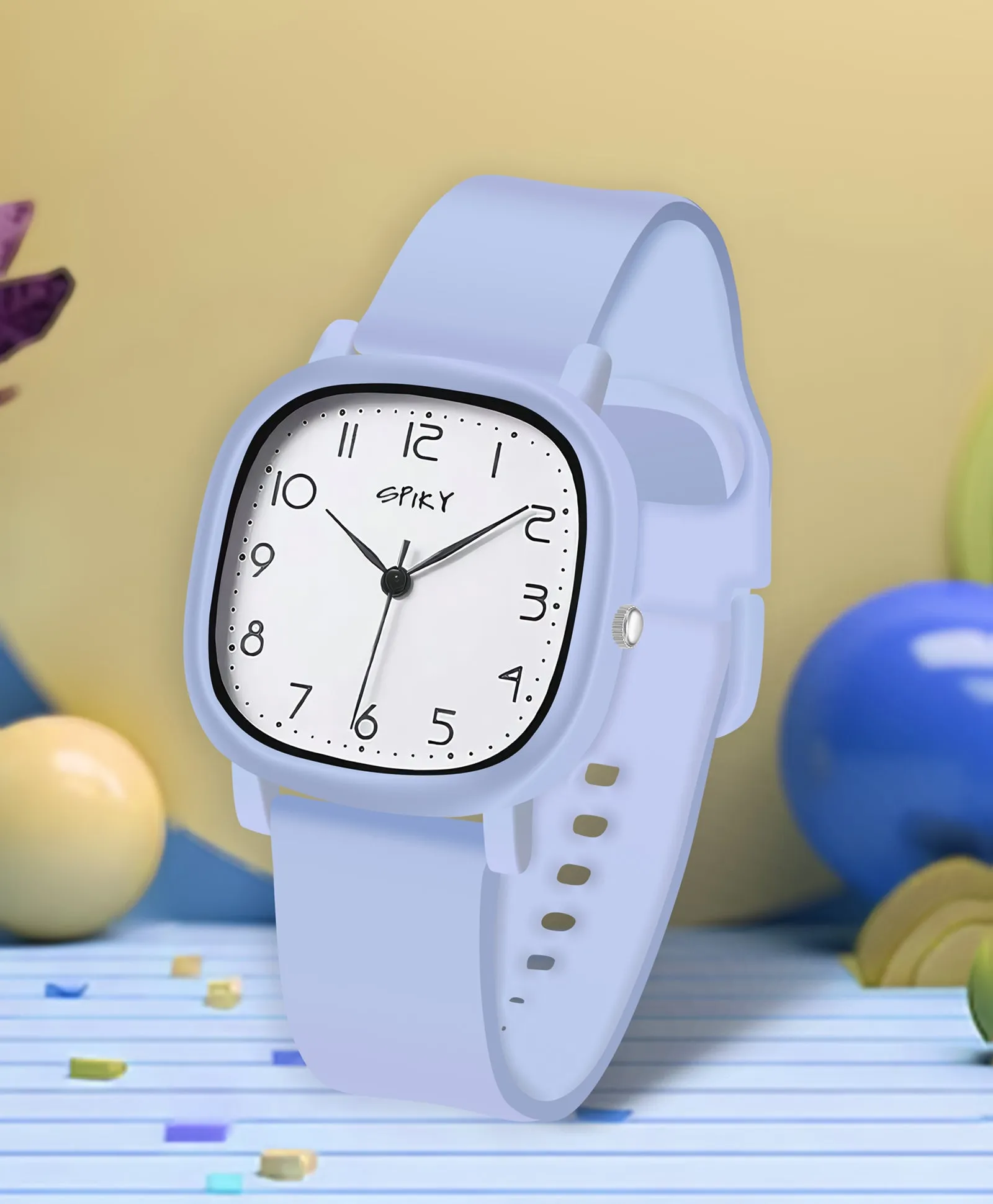 Spiky Eva19 Square Analog Watch for Kids