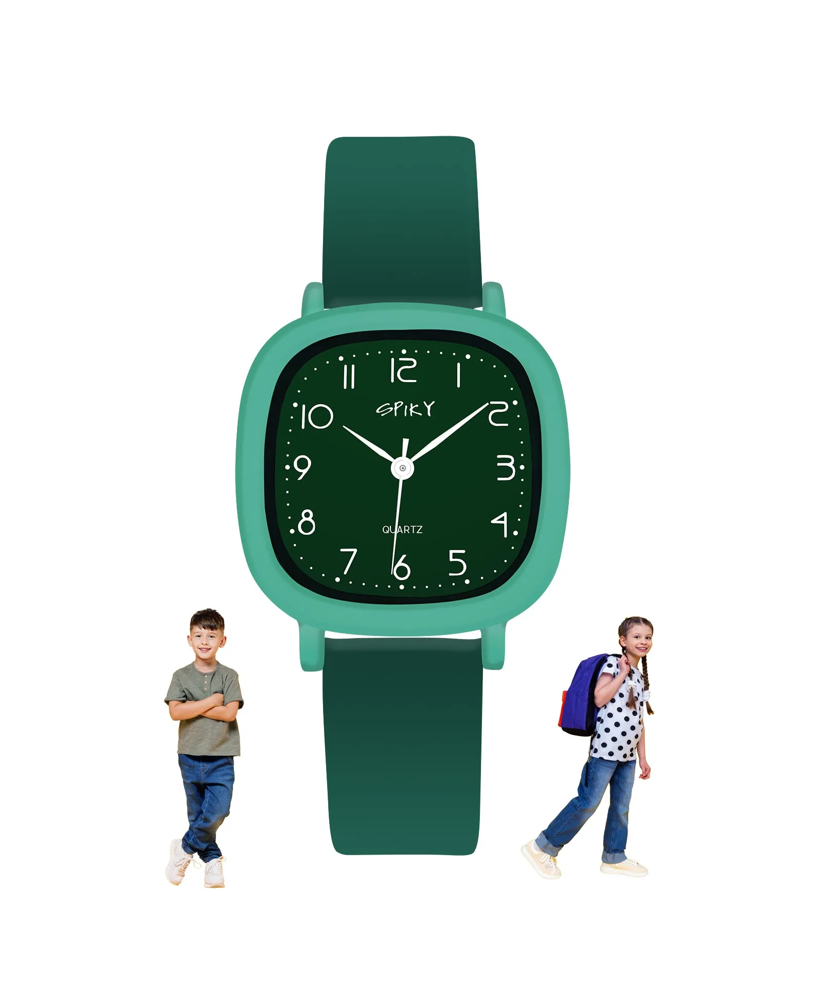 Spiky Eva19 Square Analog Watch for Kids