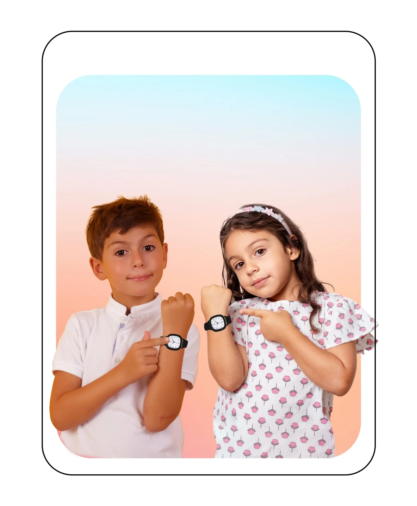 Spiky Eva19 Square Analog Watch for Kids