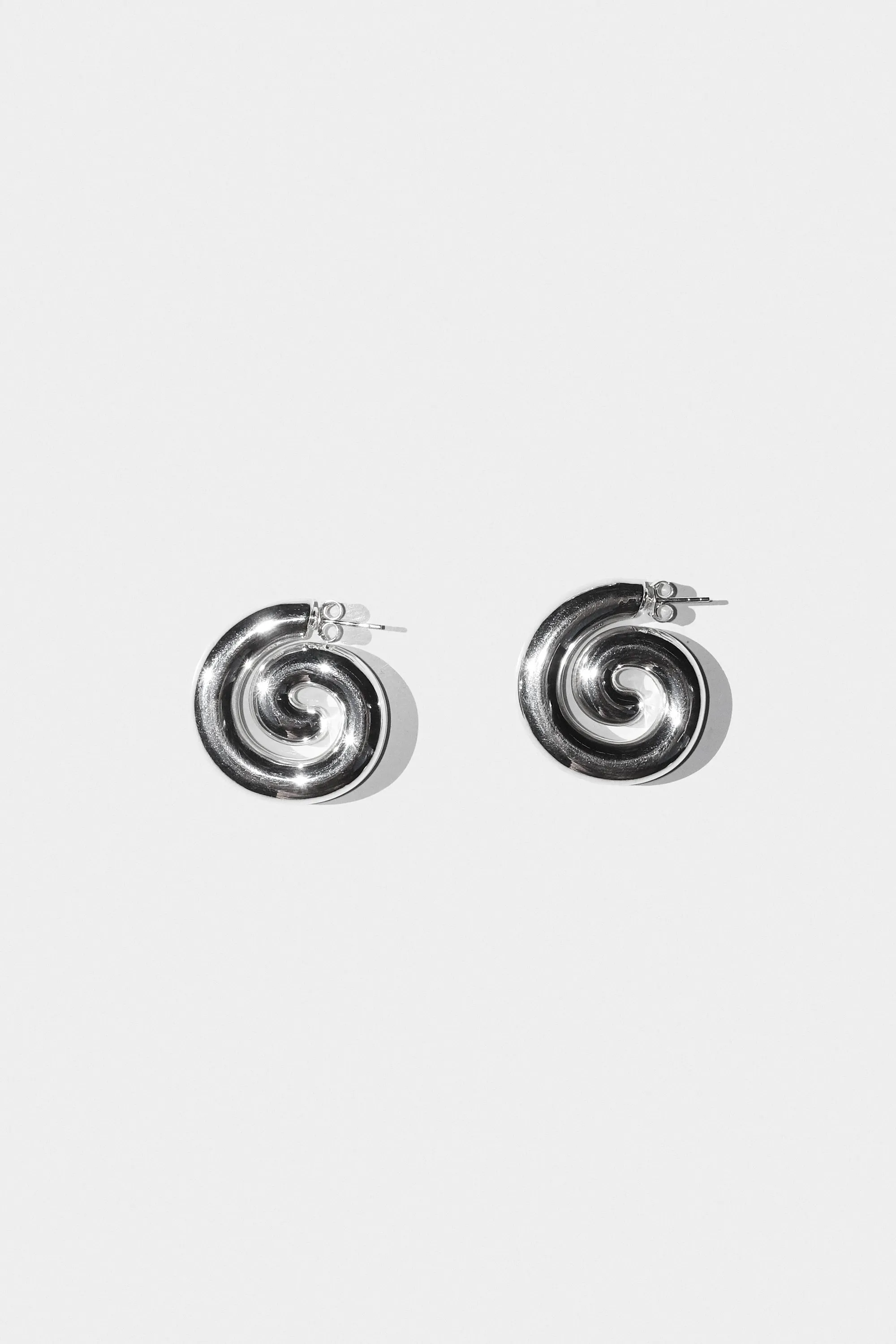 Spiral Earrings in Sterling Silver
