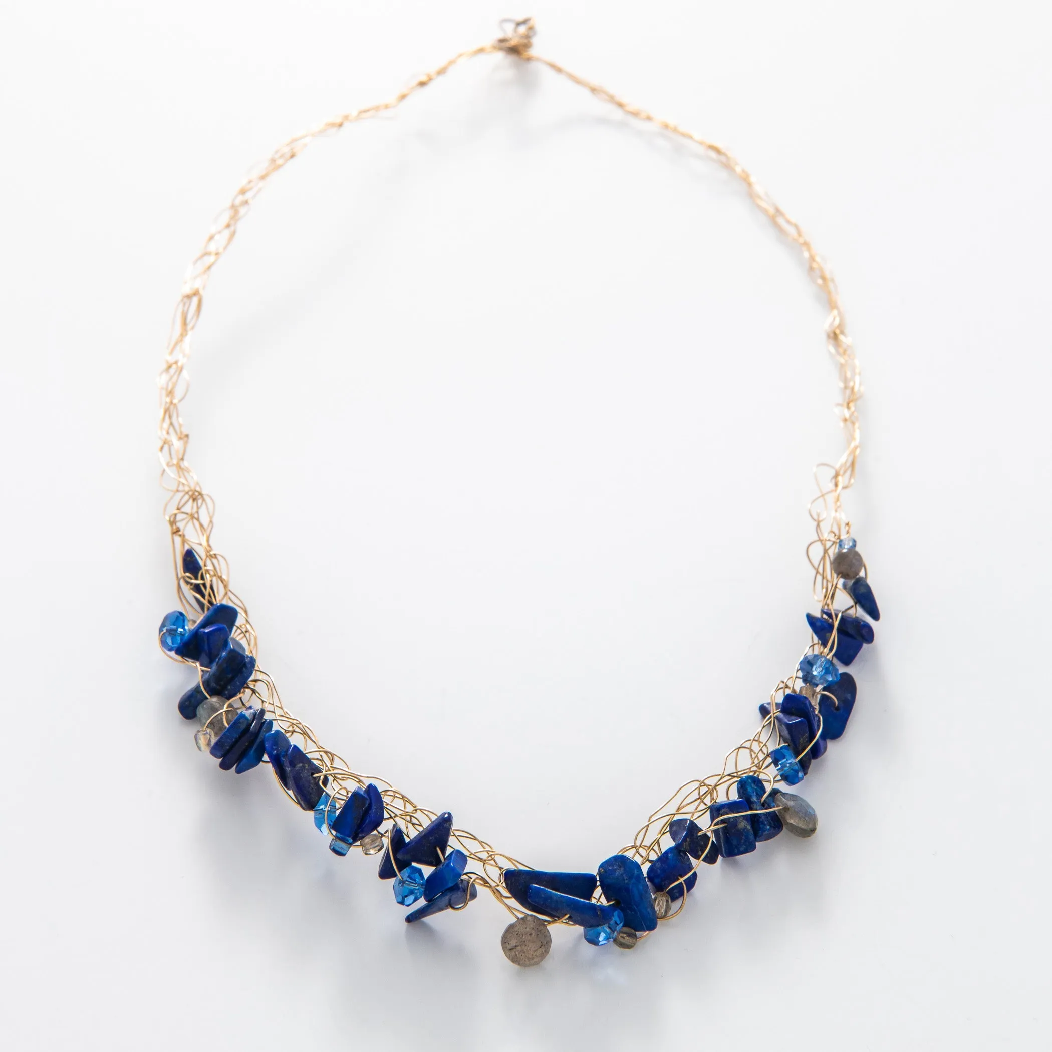 Spun Lapis Choker