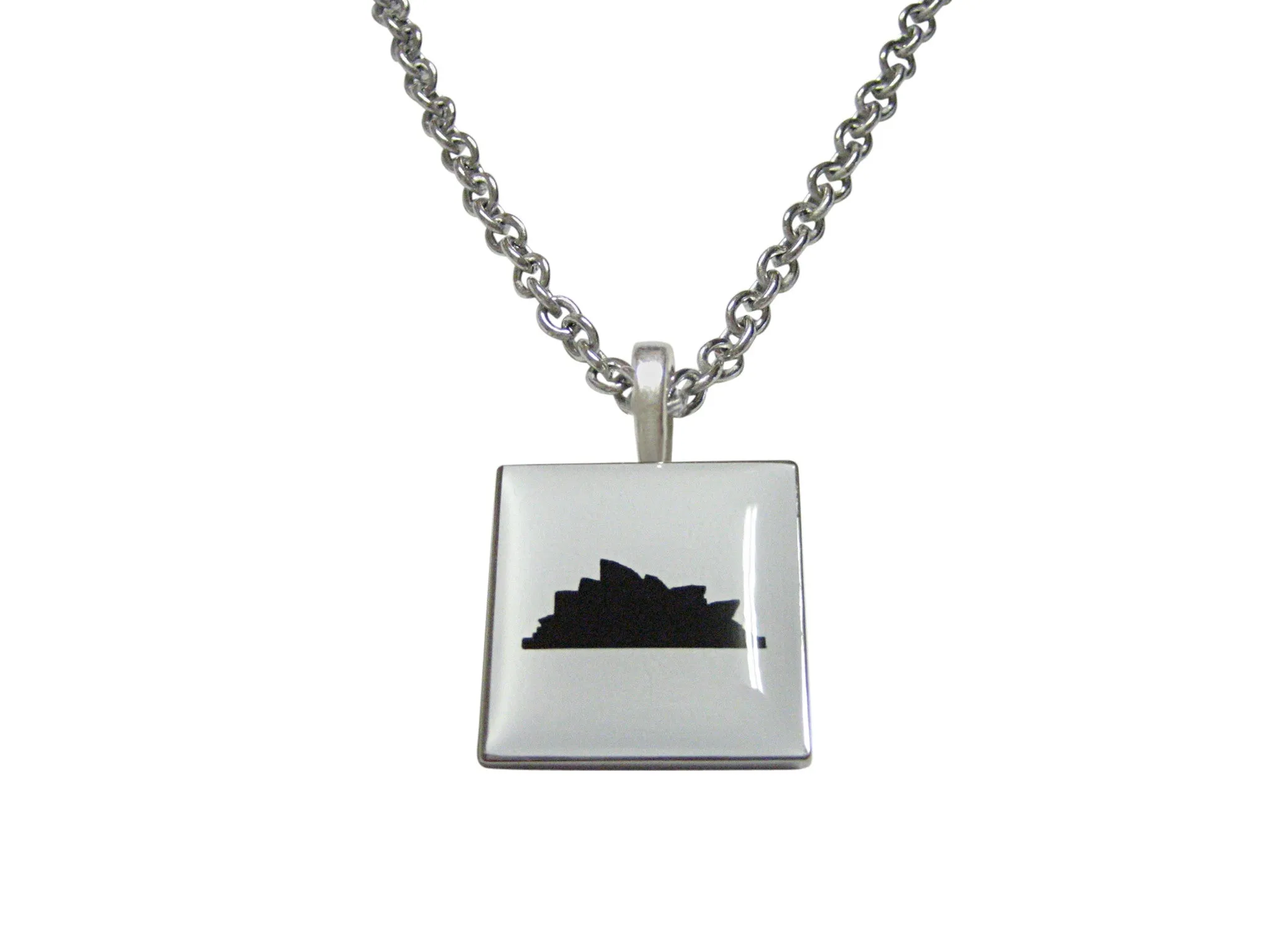 Square Sydney Australia Iconic Opera House Pendant Necklace