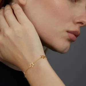Star Bracelet - 18K Gold Vermeil