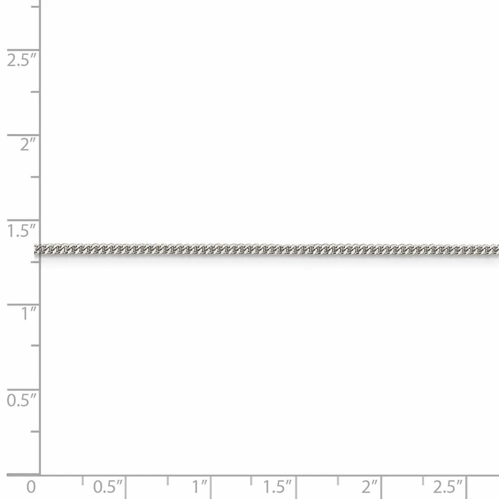 Sterling Silver 1.5mm Curb Chain