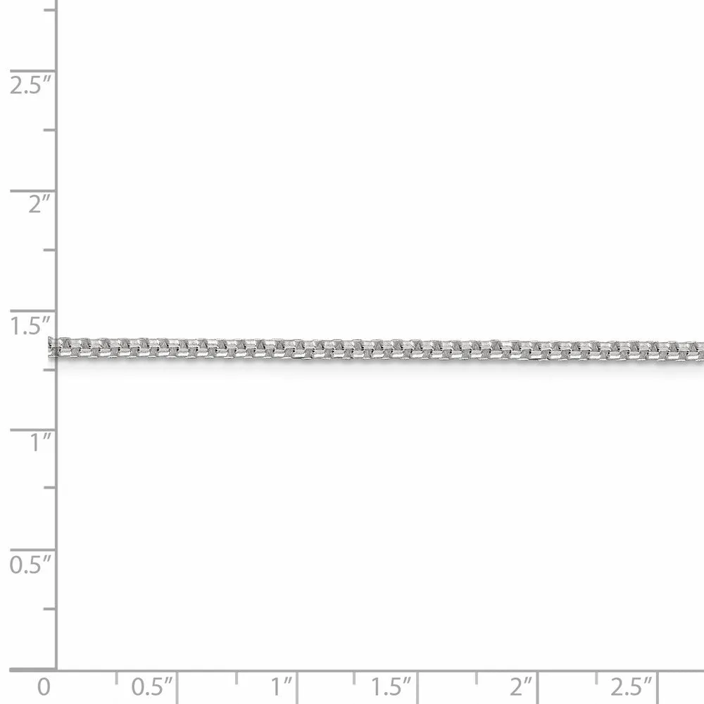 Sterling Silver 2mm Round Box Chain