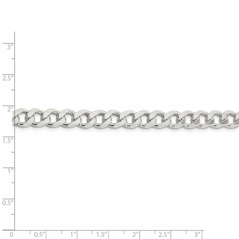 Sterling Silver 7.5mm Curb Chain