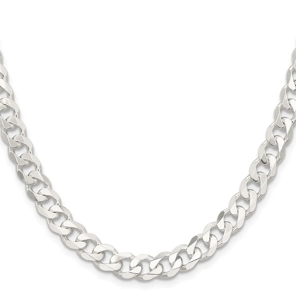 Sterling Silver 7.5mm Curb Chain