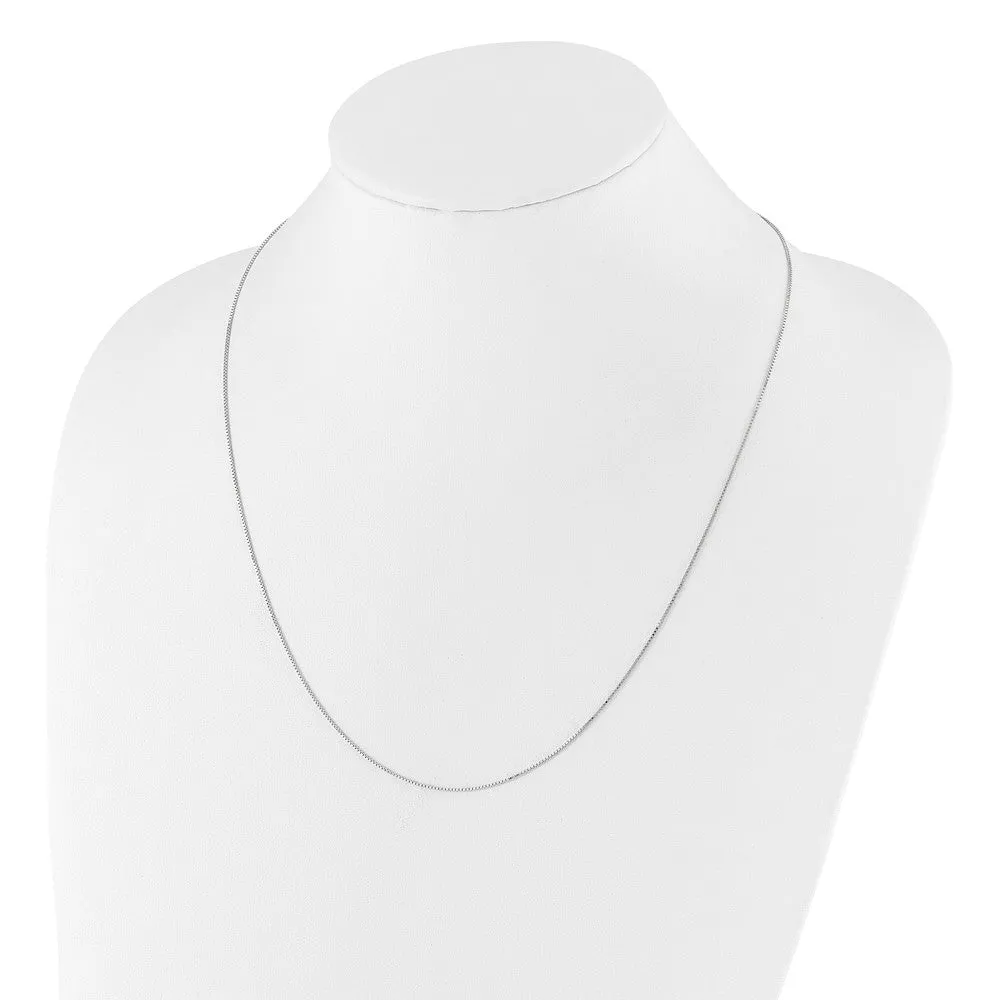 Sterling Silver Adjustable .85mm Box Chain