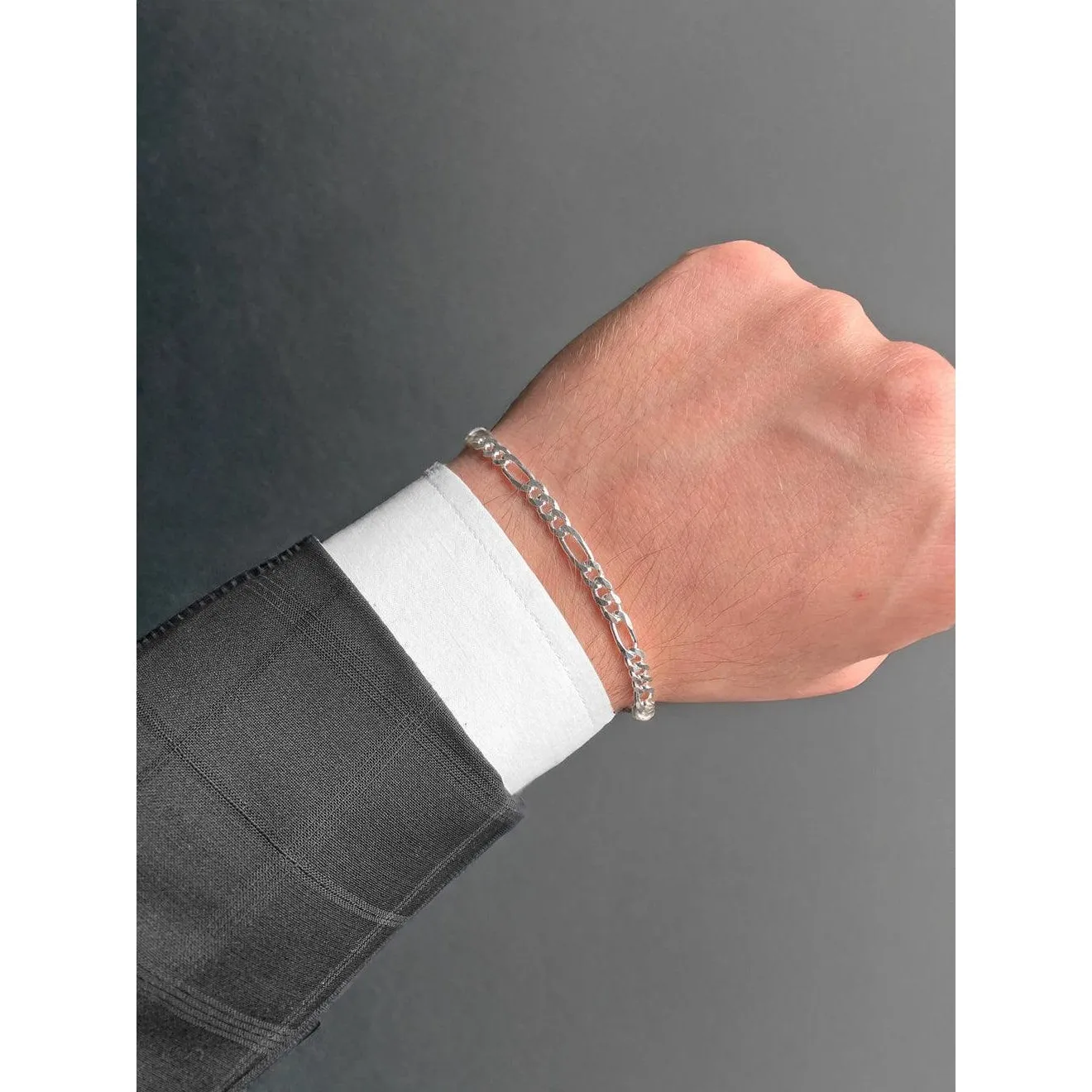 Sterling silver Aurora men’s bracelet