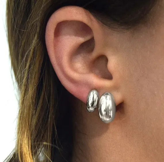 Sterling Silver Small Huggie Earrings