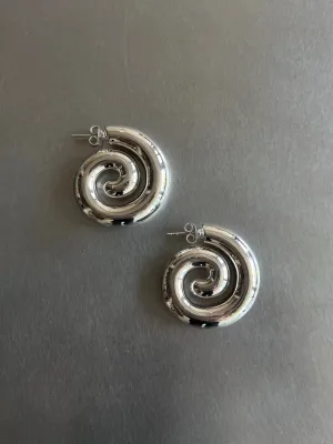 Sterling Silver Spiral Earrings