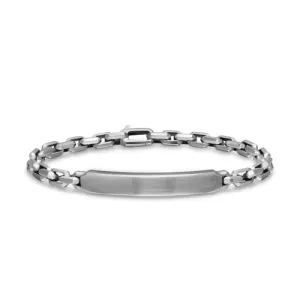 Streamline ID Bracelet in Sterling Silver, 6.7mm, Size Large