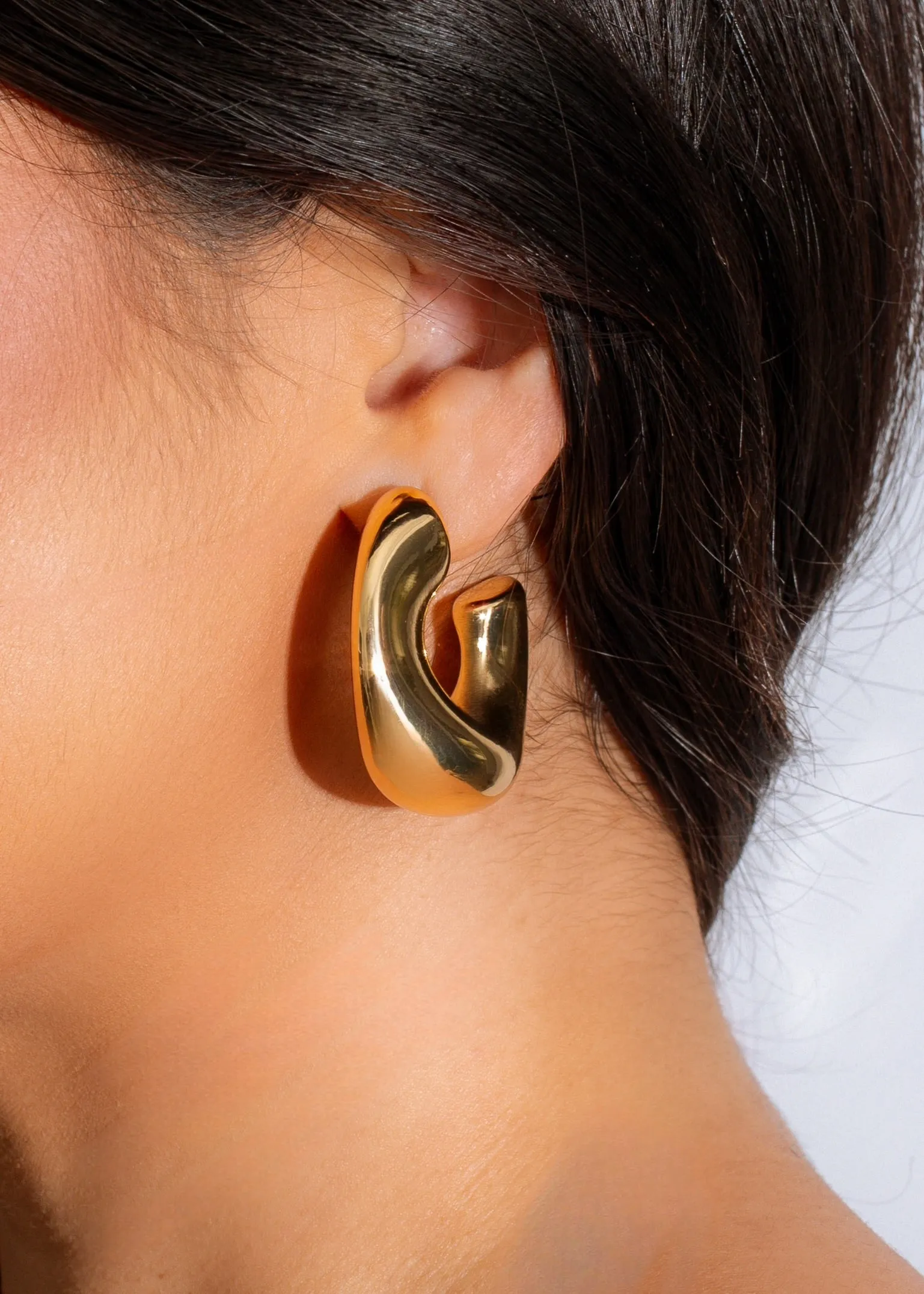 Stuck With Me Stud Earring Gold