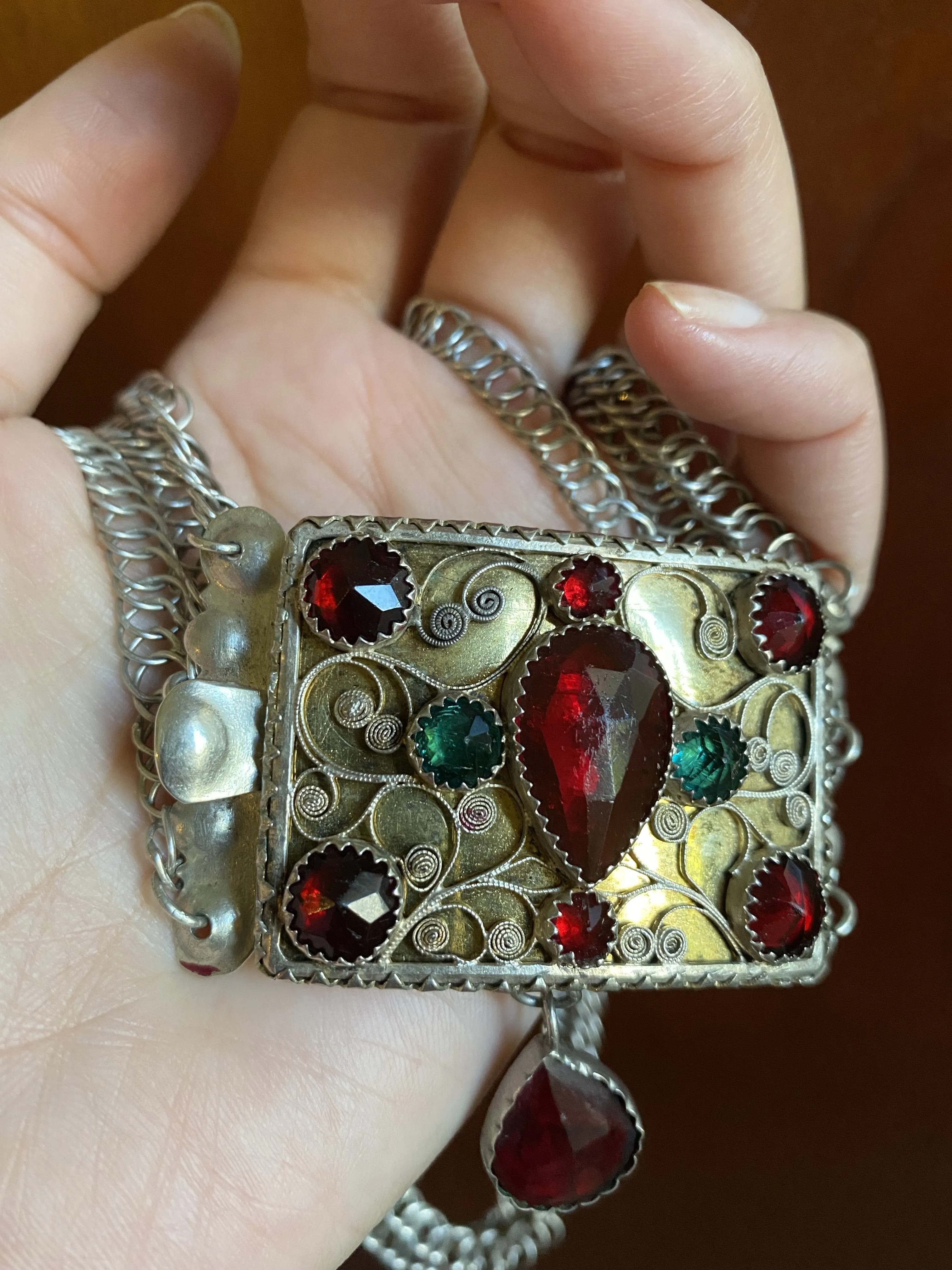 Stunning Georgian Solid Silver Choker / Necklace