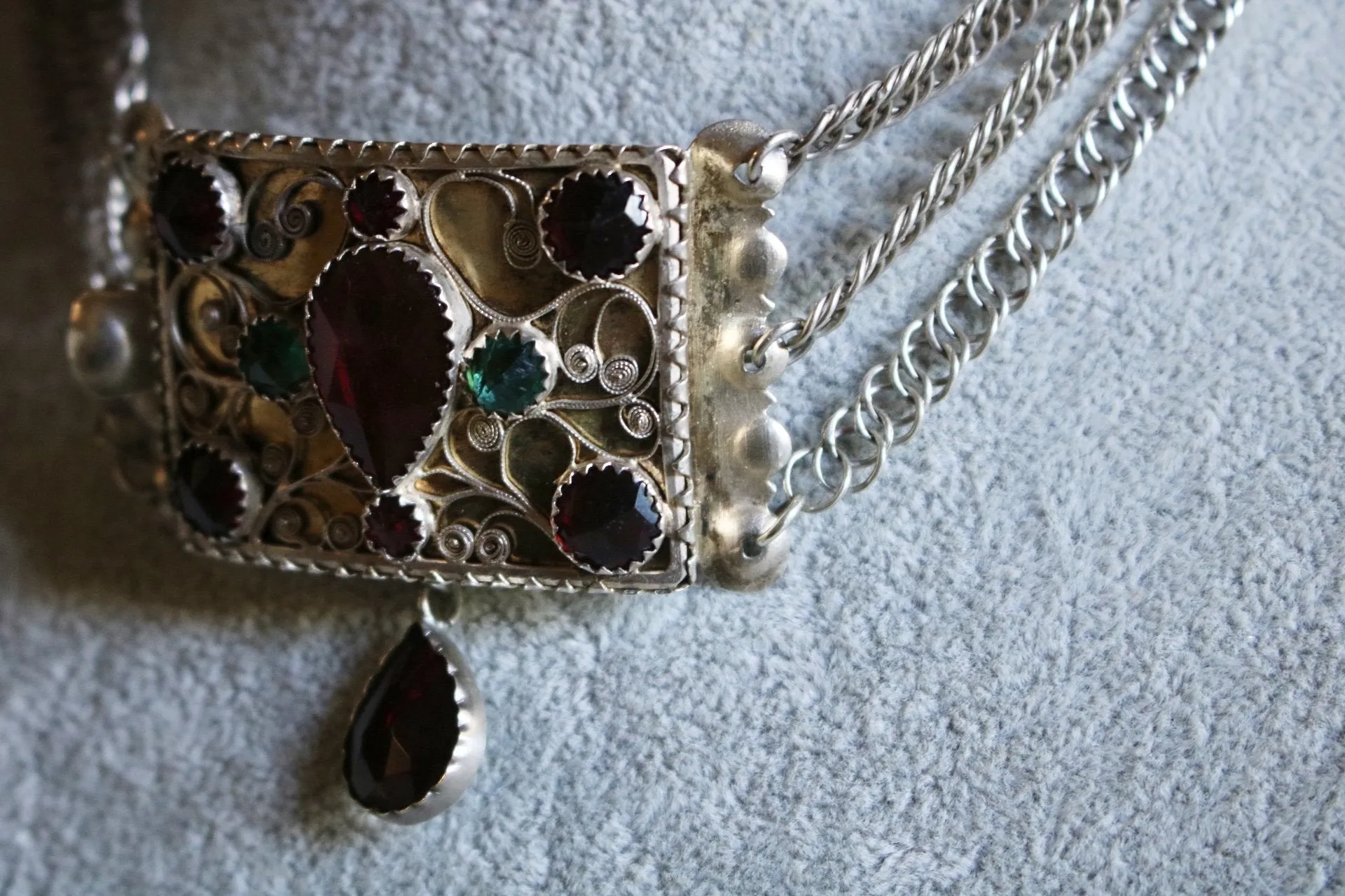 Stunning Georgian Solid Silver Choker / Necklace