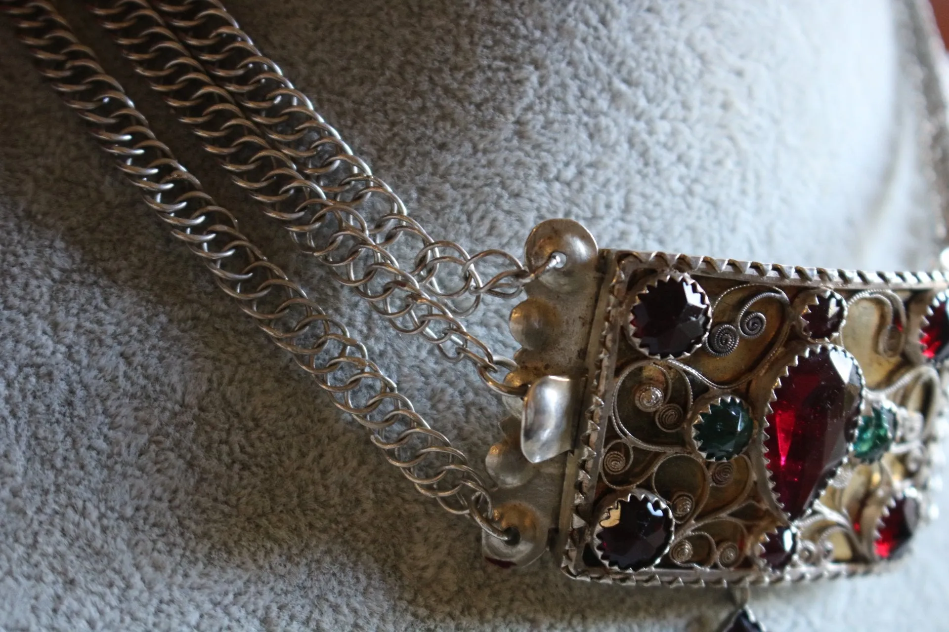 Stunning Georgian Solid Silver Choker / Necklace