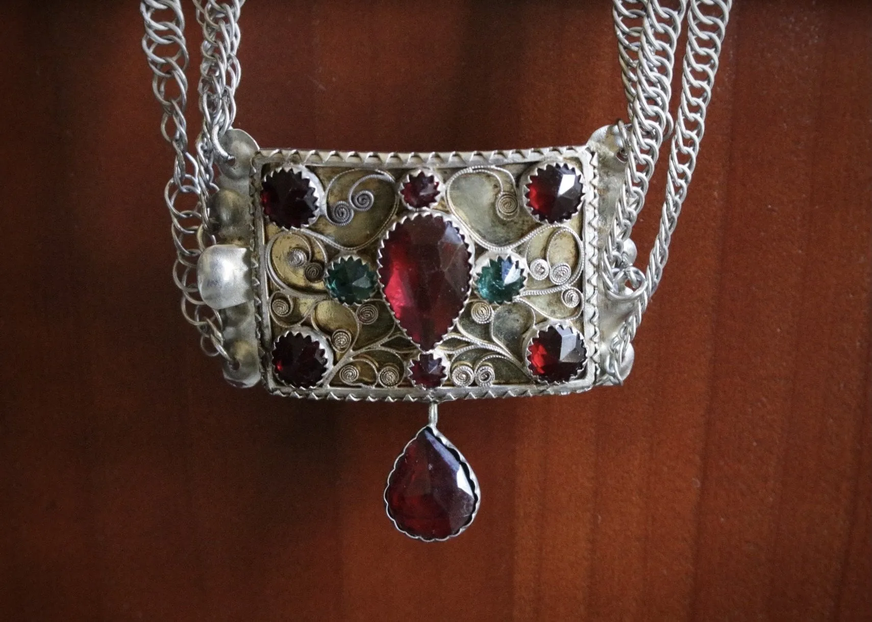Stunning Georgian Solid Silver Choker / Necklace