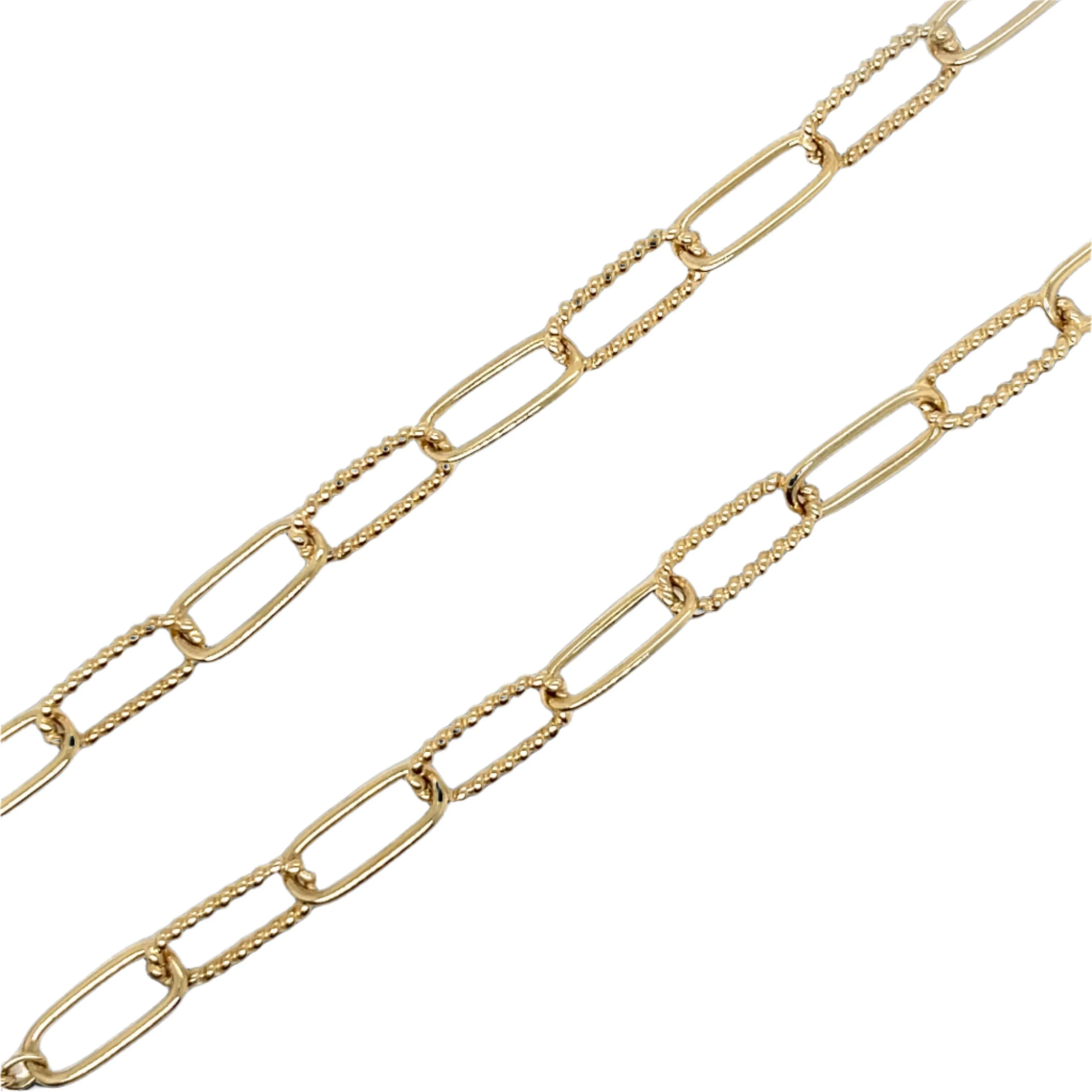 Stunning Sterling Silver 16" Sun Paperclip Necklace - C503699