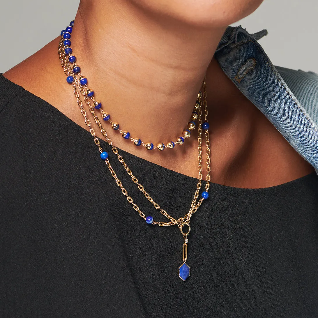 Suad Tramonto Necklace (Lapis)