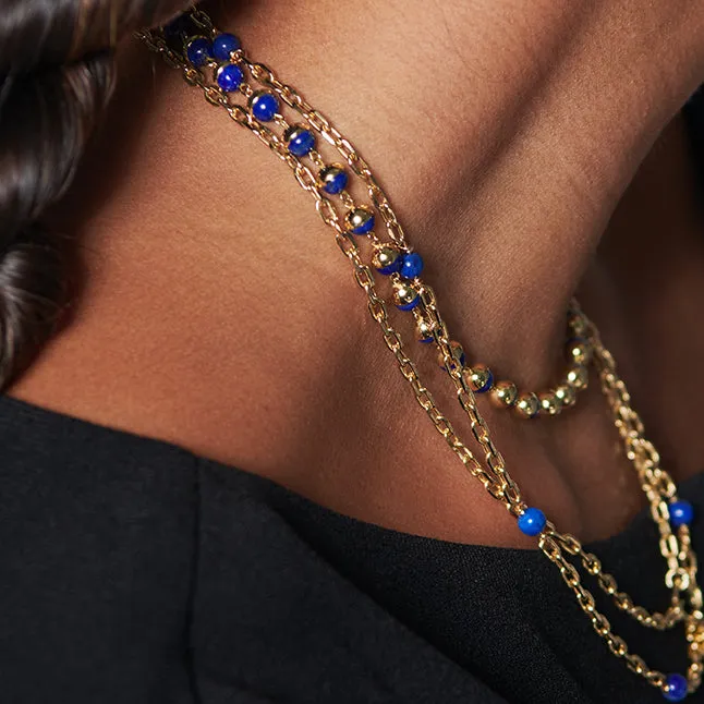 Suad Tramonto Necklace (Lapis)