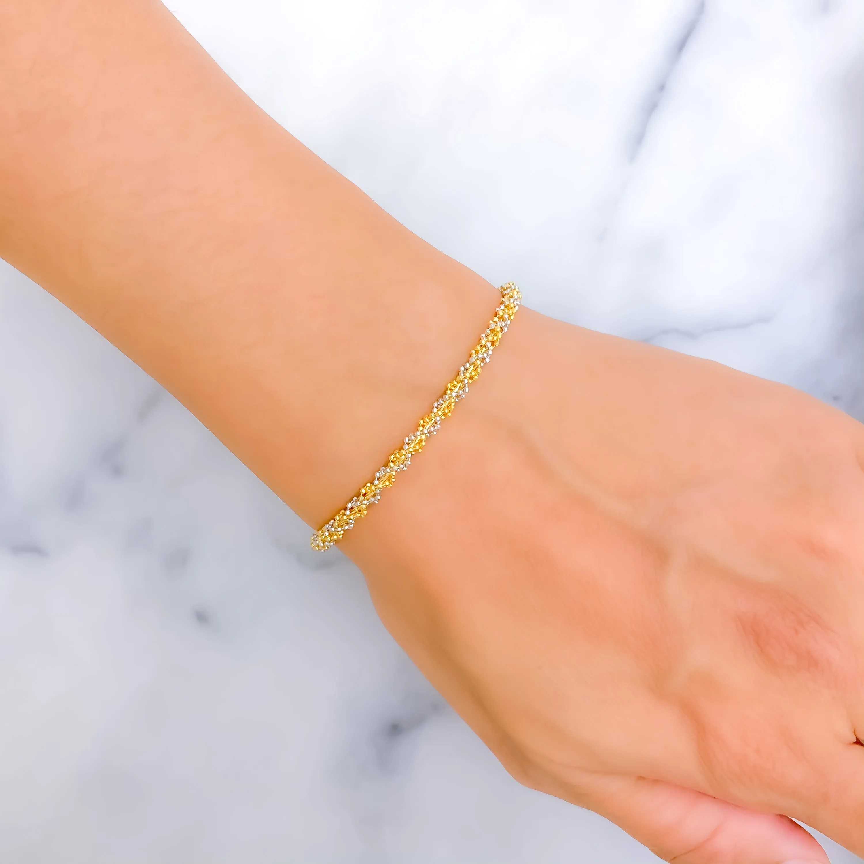 Subtle Attractive 22K Gold Bracelet