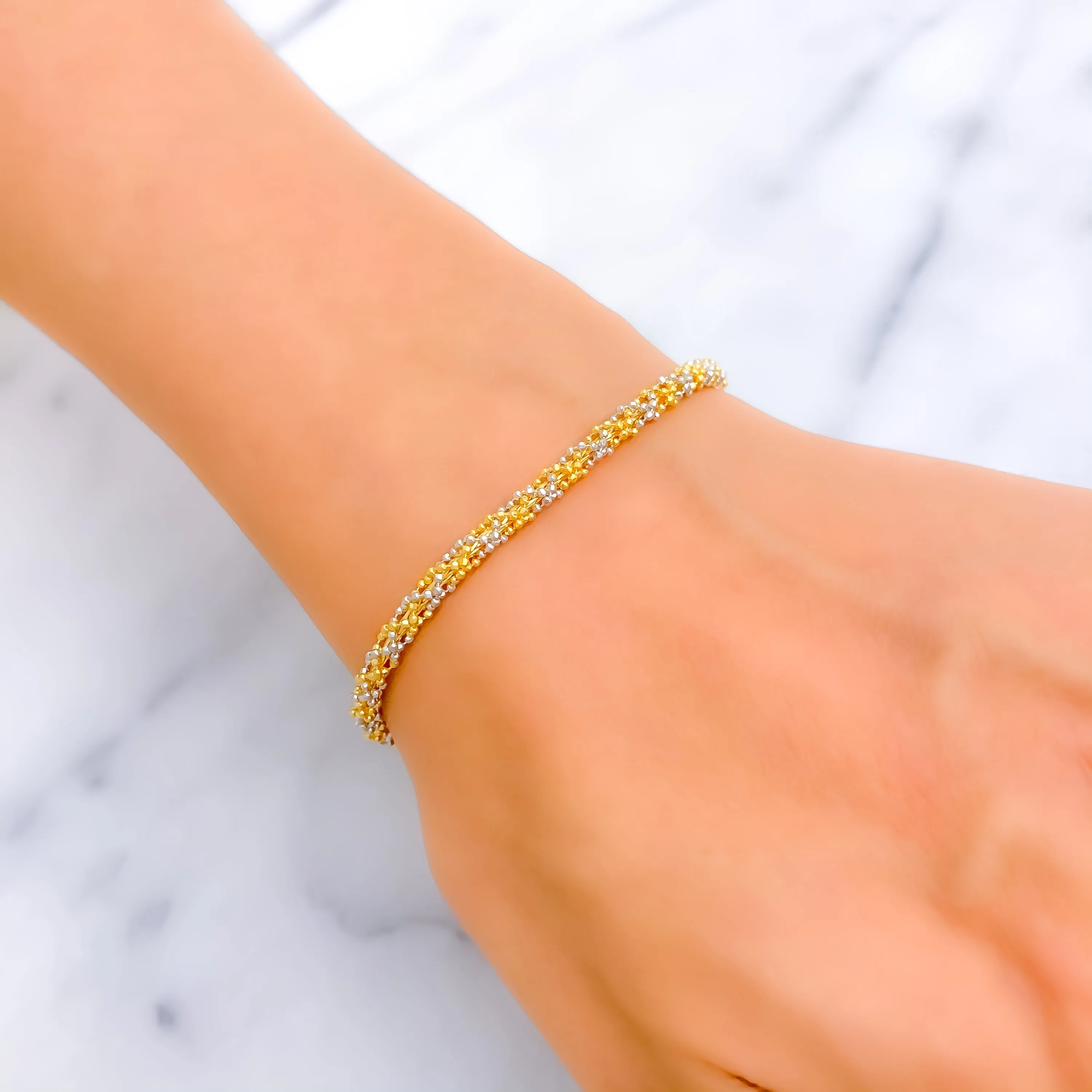 Subtle Attractive 22K Gold Bracelet