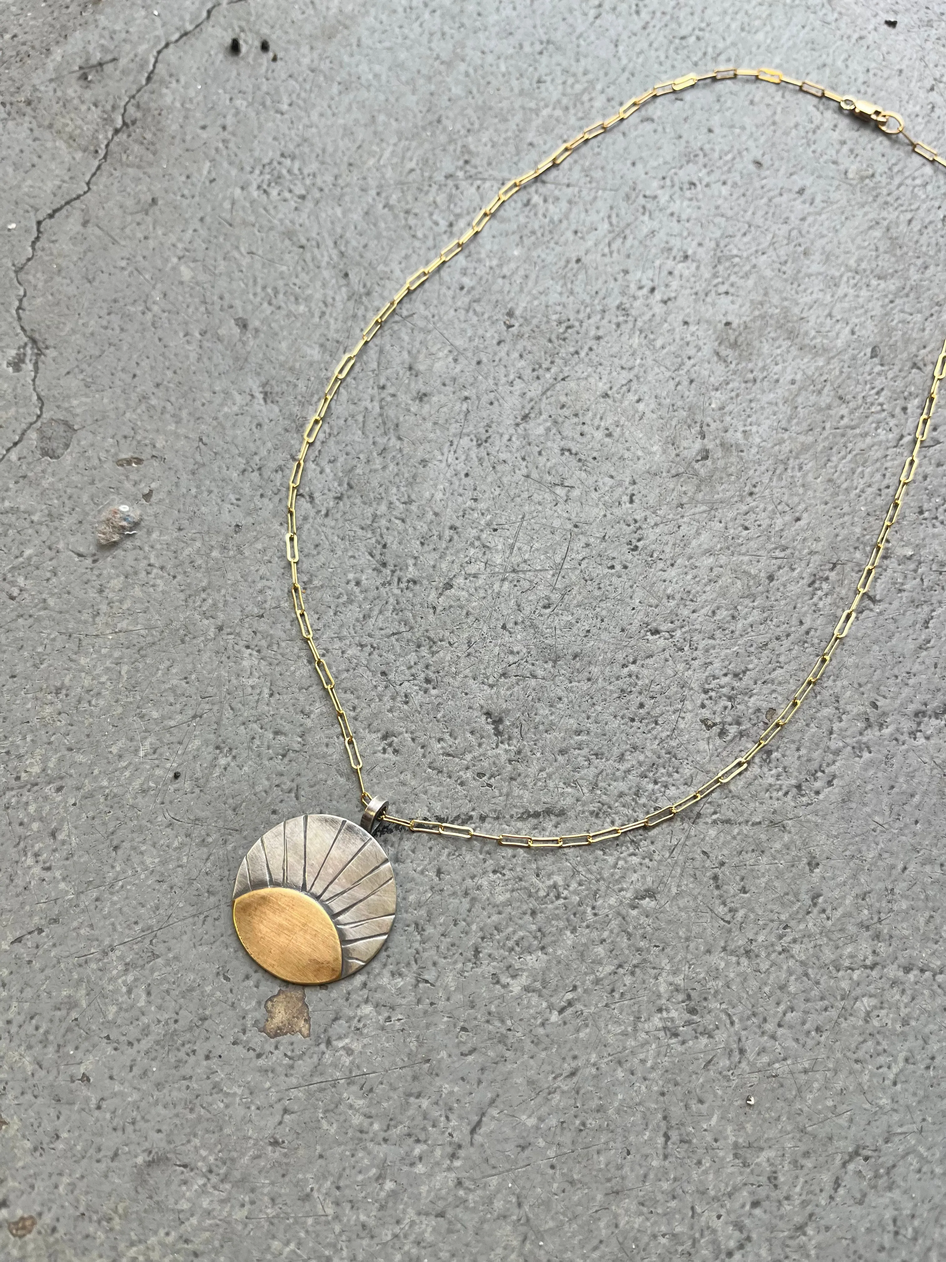 Sunshine Necklace Gold Filled Chain