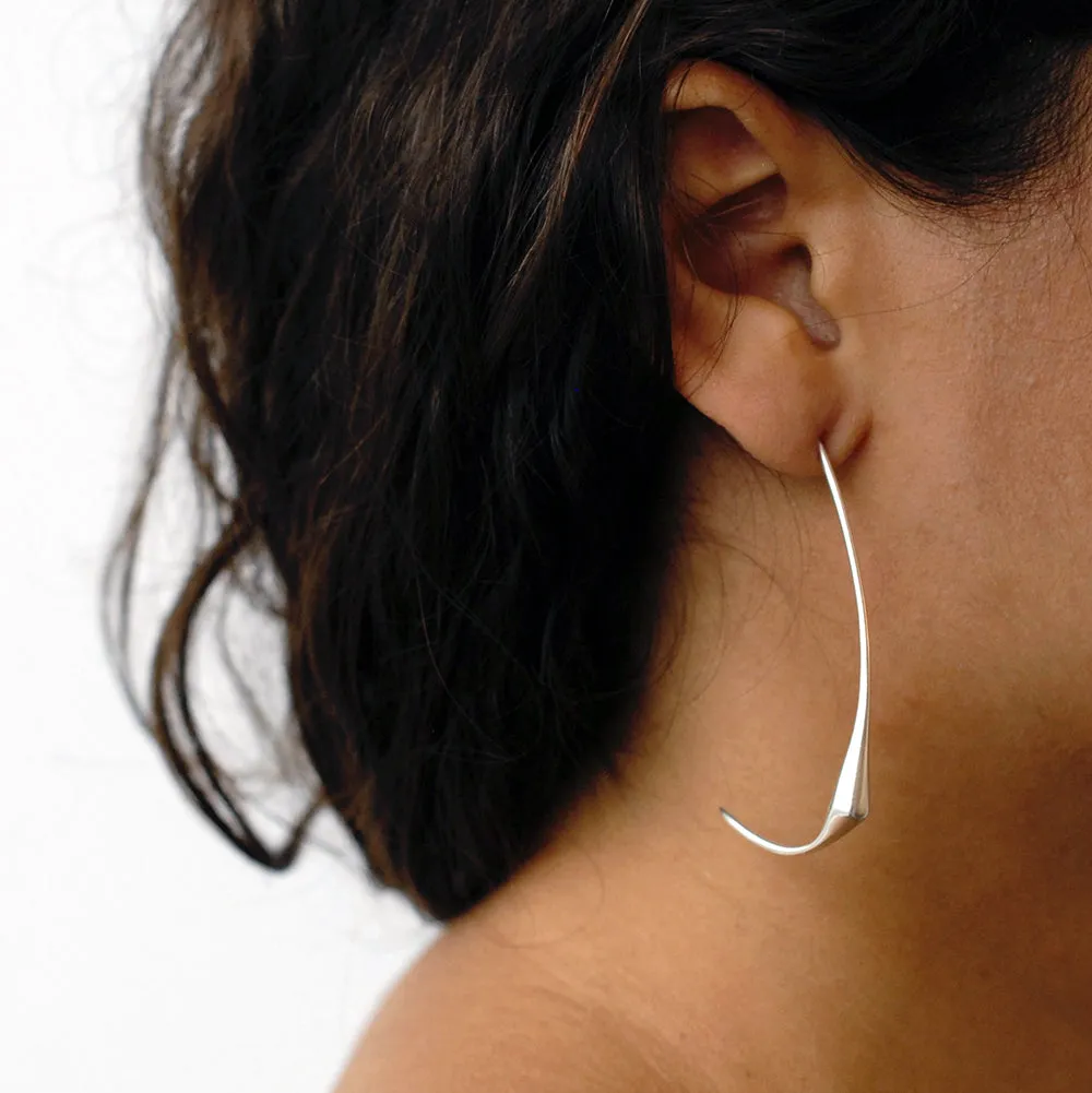 swallow hoop earrings