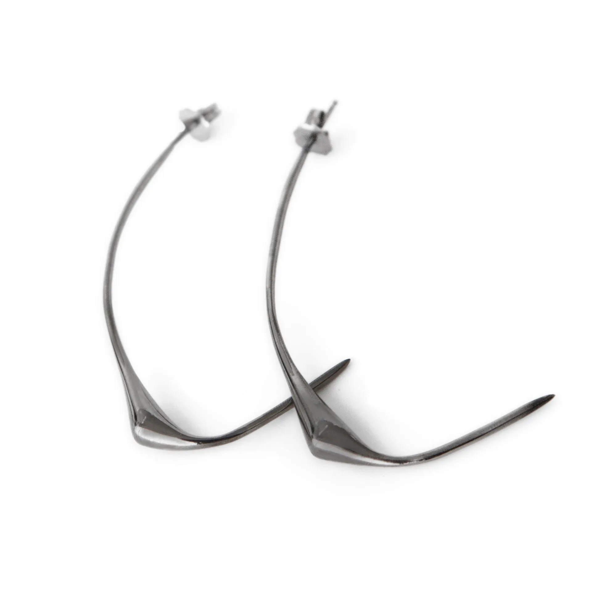 swallow hoop earrings