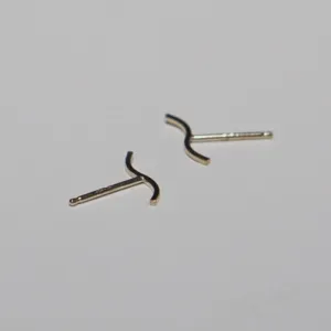 Swizzle Stud Earring - Solid 14kt