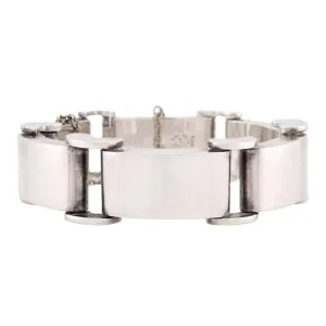 TAXCO Retro Mexican Sterling Silver "Tire Track" Link Bracelet