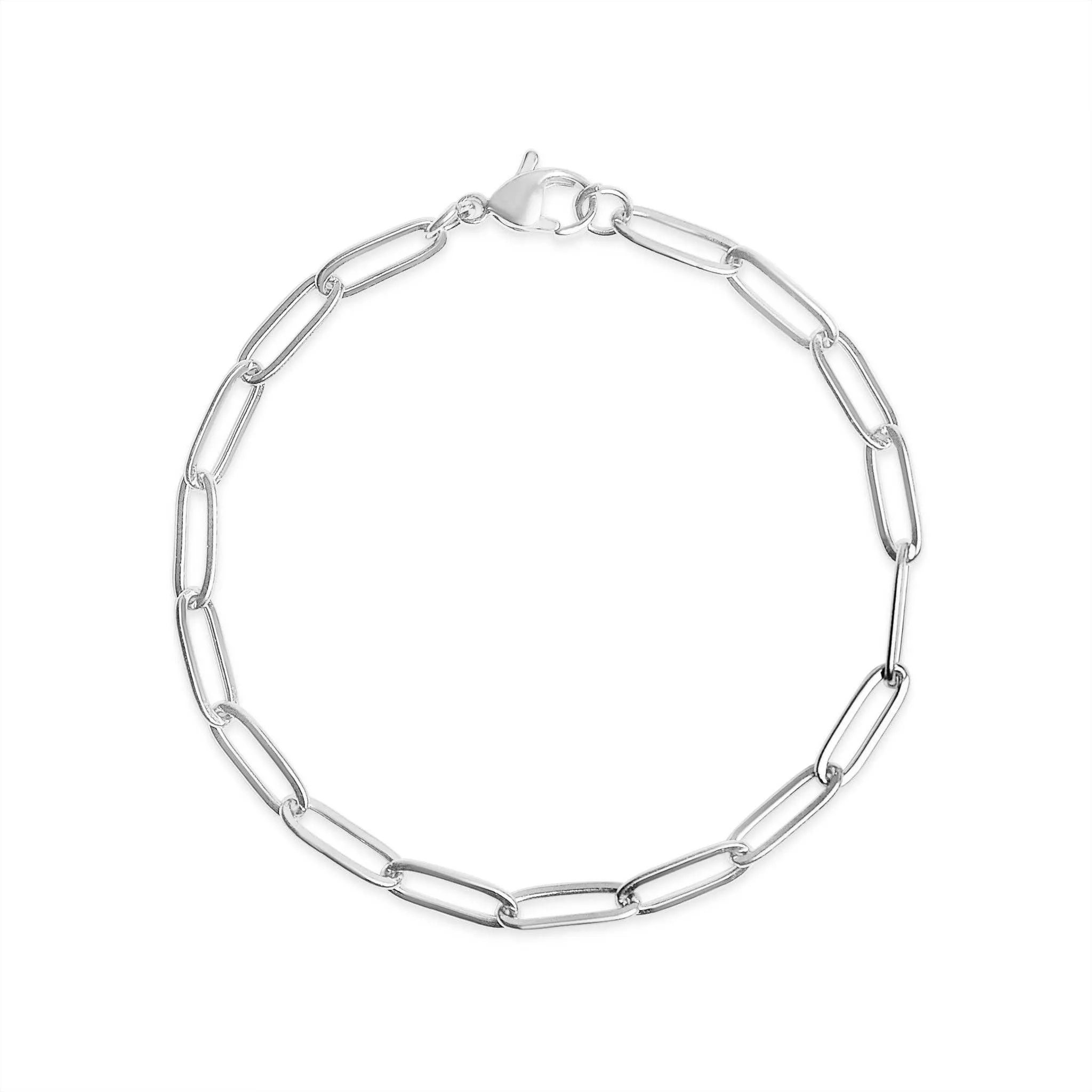 Taylor 18K Gold or Stainless PVD Paperclip Chain Bracelet