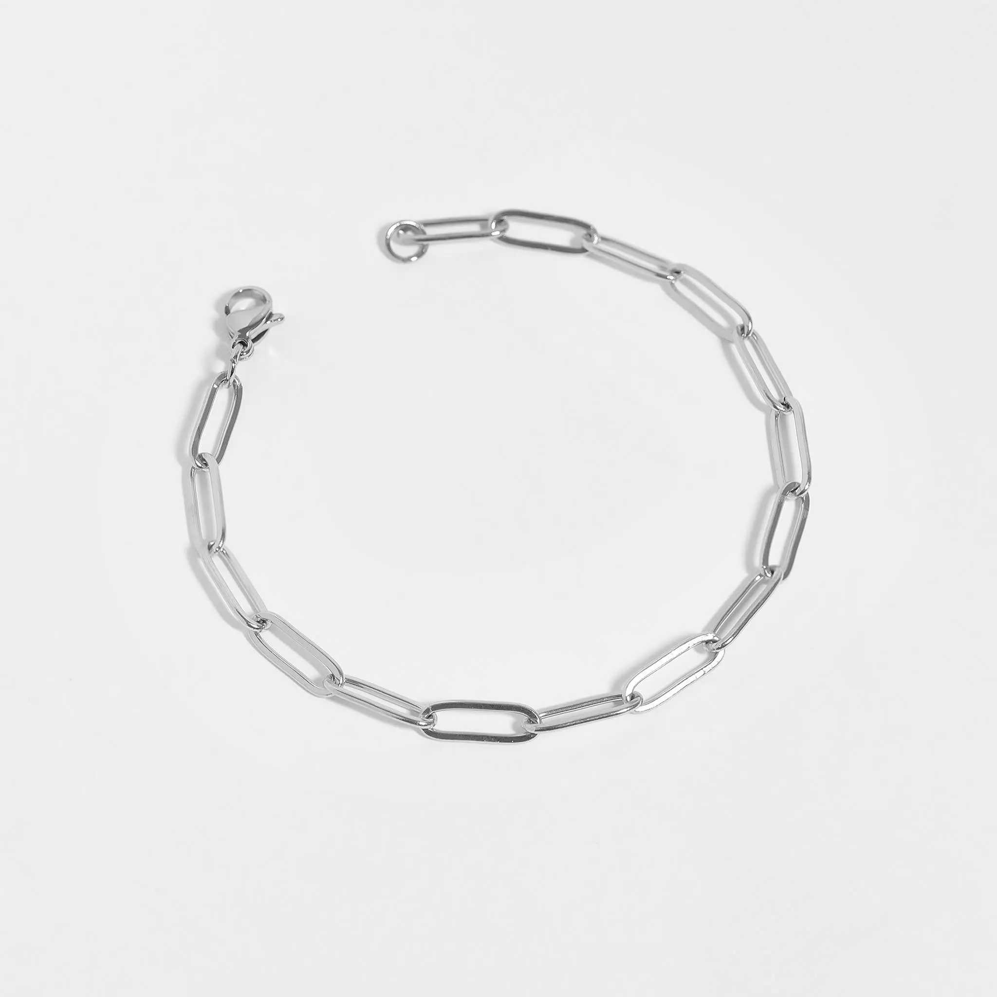 Taylor 18K Gold or Stainless PVD Paperclip Chain Bracelet